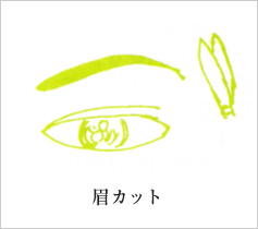 眉カット